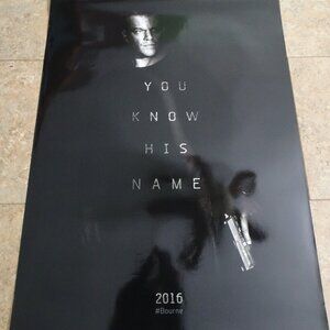 Jason Bourne - Movie Poster with Matt Damon as Jason Bourne - 2016